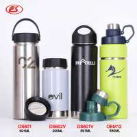 Bpa free Mirror brushed double and Single walled thermos custom logo sport stainless steel water bottle